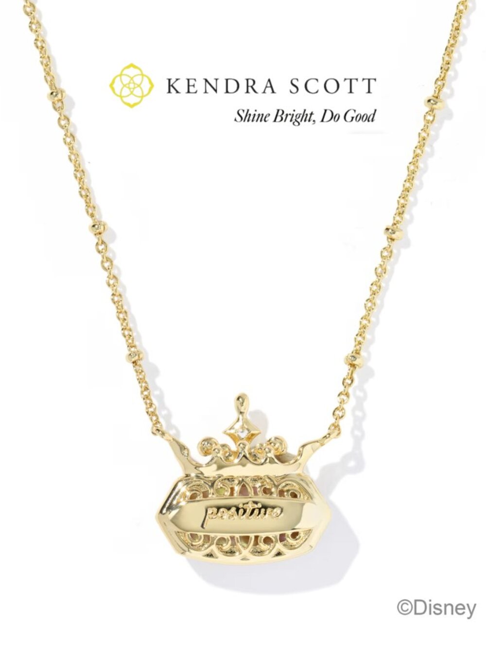 Disney | Kendra Scott Elisa Princess Gold Short Pendant Necklace - Picture 2 of 5
